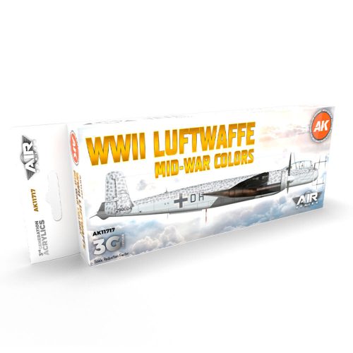 AK Interactive WWII Luftwaffe Mid-War Colors SET 3G (AK11717)