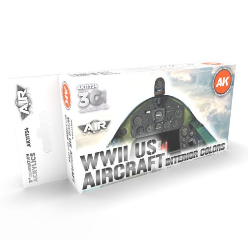 AK Interactive WWII US Aircraft Interior Colors SET 3G (AK11734)