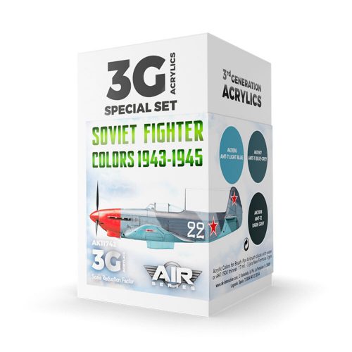 AK Interactive Soviet Fighter Colors 1943-1945 SET 3G (AK11742)