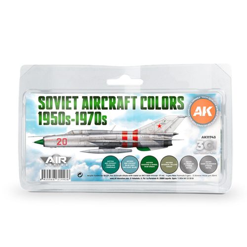 AK Interactive Soviet Aircraft Colors 1950s-1970s SET 3G (AK11743)