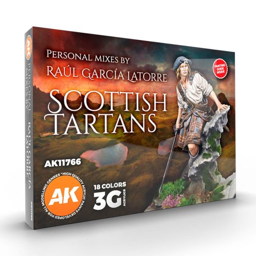 AK Interactive SCOTTISH TARTANS - SIGNATURE SET BY RAÚL GARCÍA LATORRE (AK11766)