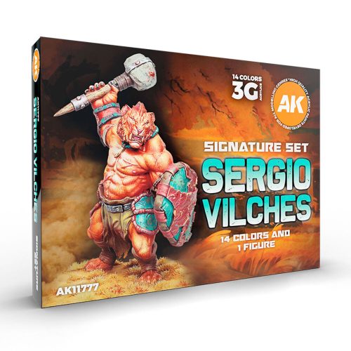 AK Interactive SIGNATURE SET SERGIO VILCHES SET (Miniature Shimbarashe- Yedharo Model included) (AK11777)