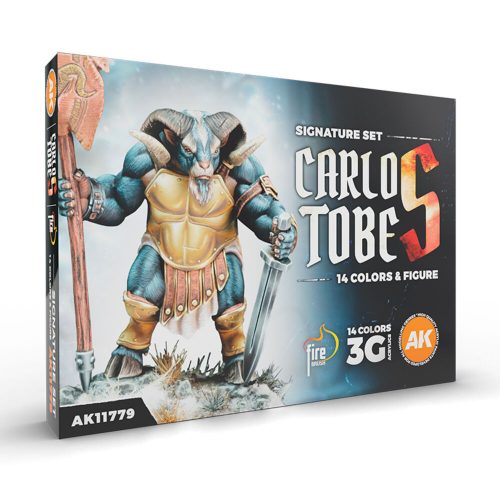 AK Interactive SIGNATURE SET CARLOS TOBES - 14 COLORS + FIGURE (AK11779)