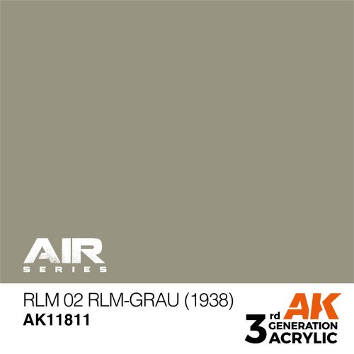 AK Interactive RLM 02 RLM-Grau (1938) Air Series 17 ml (AK11811)