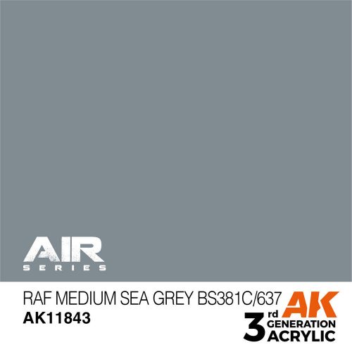 AK Interactive RAF Medium Sea Grey BS381C/637 Air Series 17 ml (AK11843)