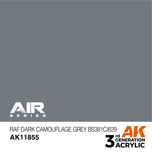 AK Interactive RAF Dark Camouflage Grey BS381C/629 Air Series 17 ml (AK11855)