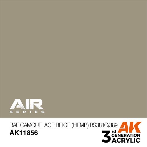 AK Interactive RAF Camouflage Beige (Hemp) BS381C/389 Air Series 17 ml (AK11856)