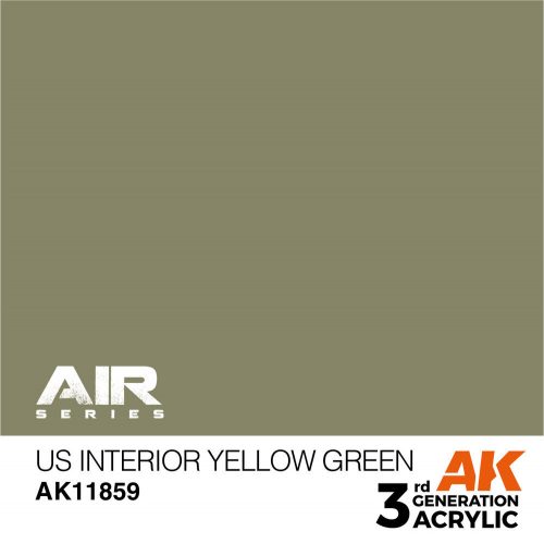 AK Interactive US Interior Yellow Green Air Series 17 ml (AK11859)