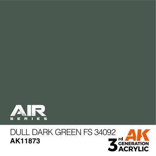 AK Interactive Dull Dark Green FS 34092 Air Series 17 ml (AK11873)