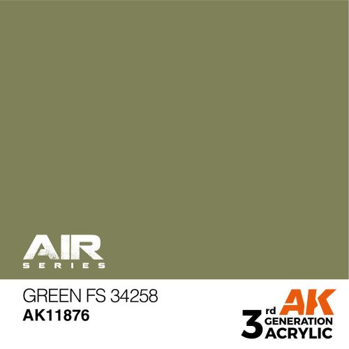 AK Interactive Green FS 34258 Air Series 17 ml (AK11876)