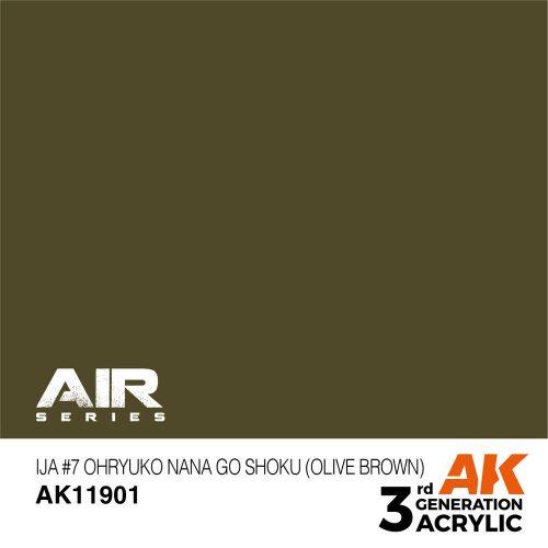 AK Interactive IJA #7 Ohryuko Nana Go Shoku (Olive Brown) Air Series 17 ml (AK11901)