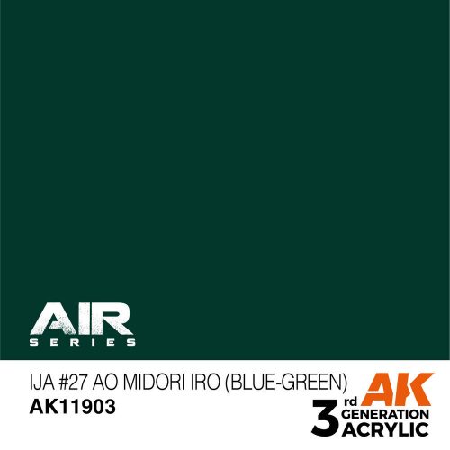 AK Interactive IJA #27 Ao Midori iro (Blue-Green) Air Series 17 ml (AK11903)