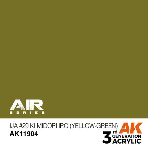 AK Interactive IJA #29 Ki Midori iro (Yellow-Green) Air Series 17 ml (AK11904)