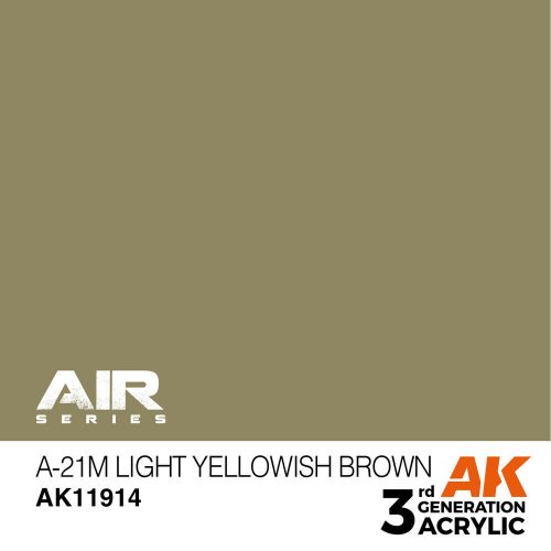 AK Interactive A-21m Light Yellowish Brown Air Series 17 ml (AK11914)