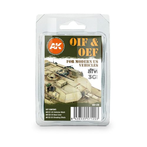 AK Interactive OIF & OEF - US VEHICLES WEATHERING SET (AK120)