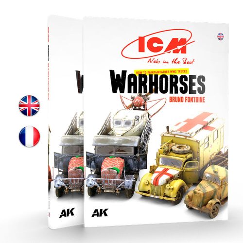 AK Interactive ICM - HOW TO PAINT &WEATHER WW2 TRUCKS WARHORSES - ES (AK130011)