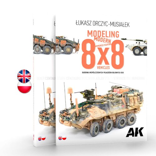 AK Interactive Modeling Modern Armored Fighting 8x8 Vehicles Bilingual English - Polish (AK130017)