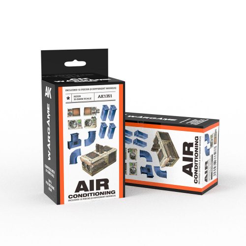 AK Interactive AIR CONDITIONING SET WARGAME (RESIN 30-35MM) (AK1351)