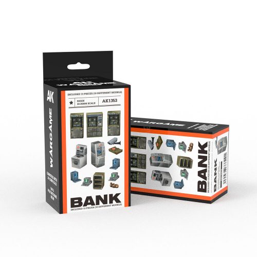 AK Interactive BANK SET WARGAME (RESIN 30-35MM) (AK1353)