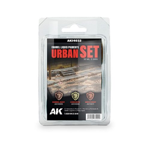 AK Interactive URBAN SET - Liquid Pigment (3 ref) (AK14032)