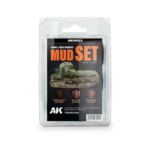 AK Interactive MUD SET - Liquid Pigment (3 ref) (AK14033)