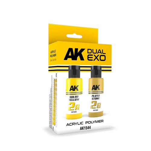 AK Interactive SOLAR YELLOW & PLUTO STONE DUAL EXO Set 2 (AK1544)