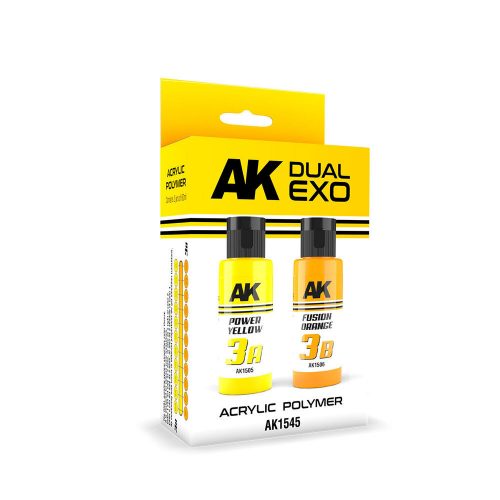 AK Interactive POWER YELLOW & FUSION ORANGE DUAL EXO Set 3 (AK1545)