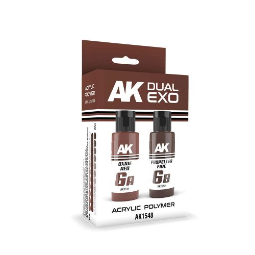 AK Interactive OXIDE RED & PROPELLER FIRE DUAL EXO Set 6 (AK1548)