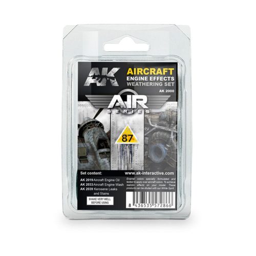 AK Interactive AIRCRAFT ENGINE WEATHERING SET (AK2000)