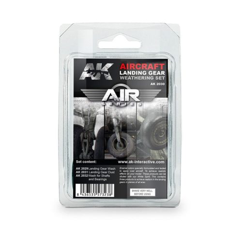 AK Interactive AIRCRAFT LANDING GEAR WEATHERING SET (AK2030)