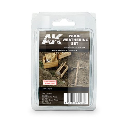 AK Interactive WOOD WEATHERING SET (AK260)