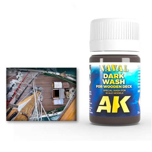 AK Interactive DARK WASH FOR WOOD DECKS (AK301)