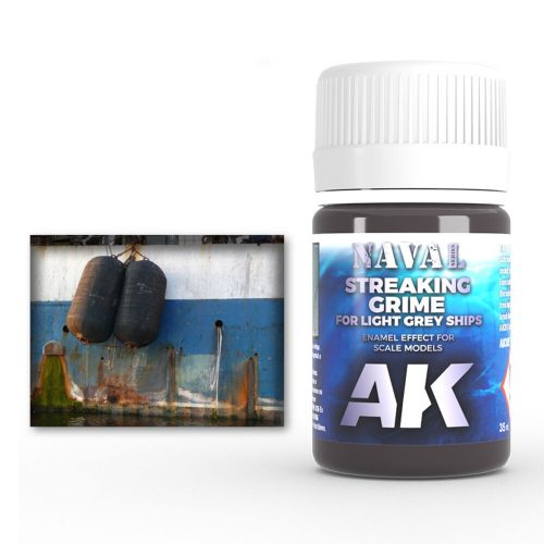 AK Interactive STREAKING GRIME FOR LIGHT GREY SHIPS (AK305)