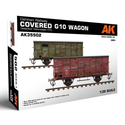 AK Interactive GERMAN RAILWAY COVERED G10 WAGON GEDECKTER GÜTERWAGEN G10 1/35 1:35 (AK35502)