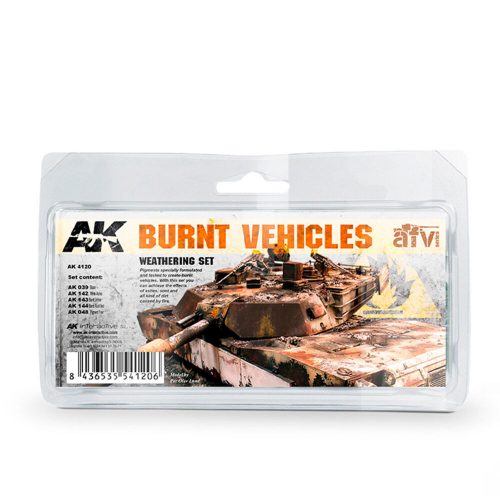 AK Interactive BURNT VEHICLES SET (AK4120)