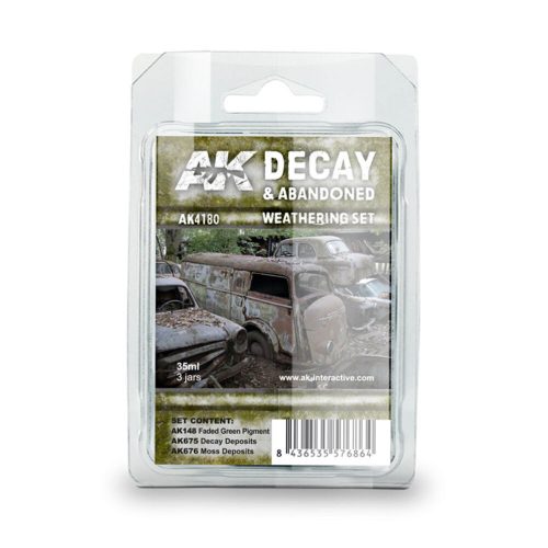 AK Interactive DECAY & ABANDONED WEATHERING SET (AK4180)