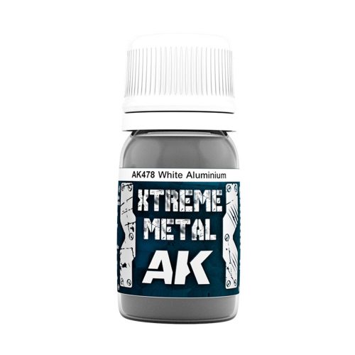 AK Interactive XTREME METAL WHITE ALUMINIUM (AK478)