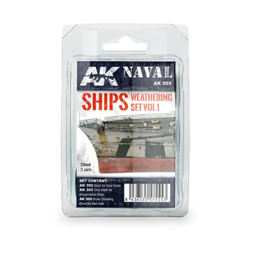 AK Interactive SHIPS VOL1 WEATHERING SET (AK555)