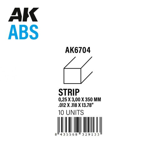 AK Interactive Strips 025 x 300 x 350mm - ABS STRIP (AK6704)