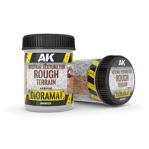 AK Interactive NEUTRAL TEXTURE FOR ROUGH TERRAINS - 250ml - Base product (Acrylic) (AK8025)