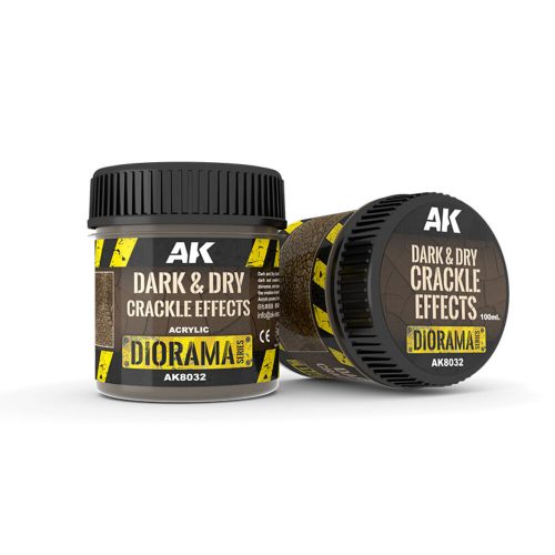 AK Interactive DARK & DRY CRACKLE EFFECTS - 100ml (Acrylic) (AK8032)