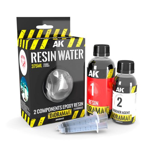 AK Interactive RESIN WATER 2-COMPONENTS EPOXY RESIN - 375ml (AK8043)