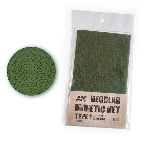 AK Interactive REGULAR CAMOUFLAGE NET Type 1 FIELD GREEN (AK8066)