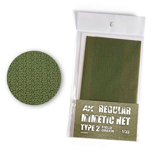 AK Interactive REGULAR CAMOUFLAGE NET Type 2 FIELD GREEN (AK8067)