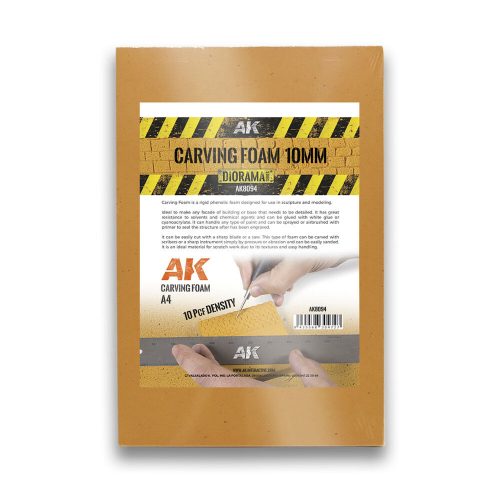 AK Interactive CARVING FOAM 10MM A4 SIZE (305 x 228 MM) (AK8094)