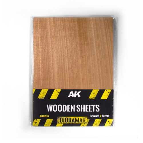 AK Interactive WOODEN SHEETS Includes 2 Sheets / Incluye 2 Planchas (AK8233)