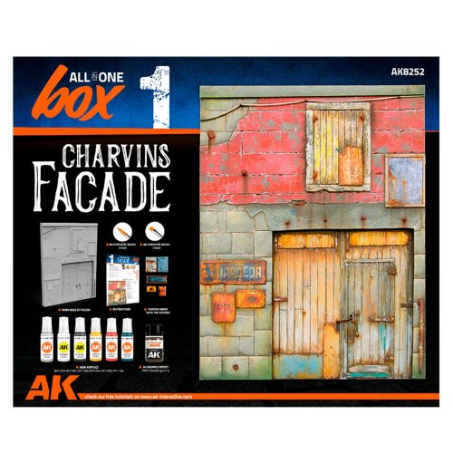 AK Interactive ALL IN ONE SET -BOX 1-CHARVINS FACADE (AK8252)