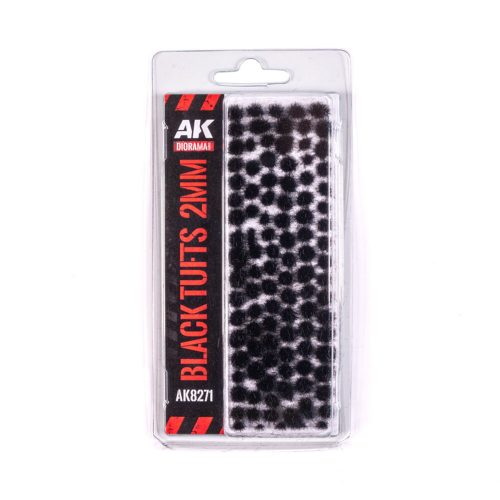 AK Interactive BLACK - FANTASY TUFTS 2MM (AK8271)