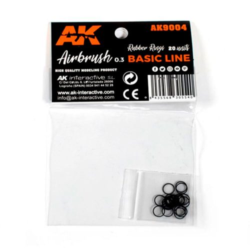 AK Interactive Rubber Rings - 20 units (Airbrush Basic Line 03) (AK9004)