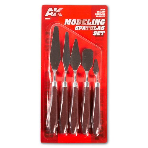 AK Interactive SET DE ESPÁTULAS PARA MODELISMO / MODELISM SPATULAS SET (AK9051)